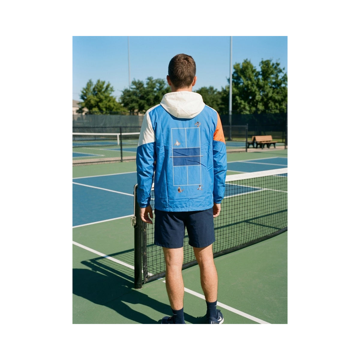 Hola Windbreaker Jacket White/Blue