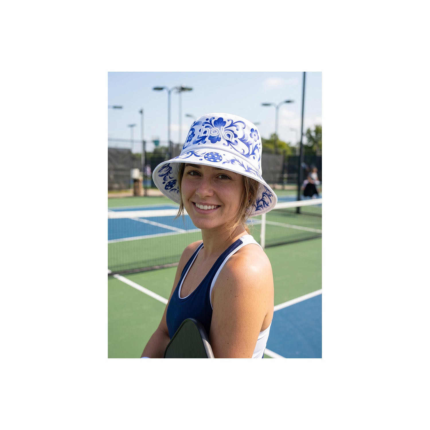Hola White Talavera Bucket Hat
