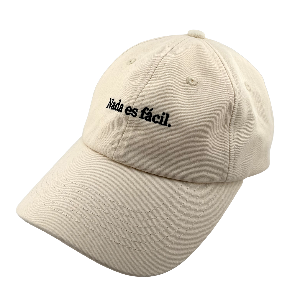 Gorra Nada Es Fácil Ajustable Negra