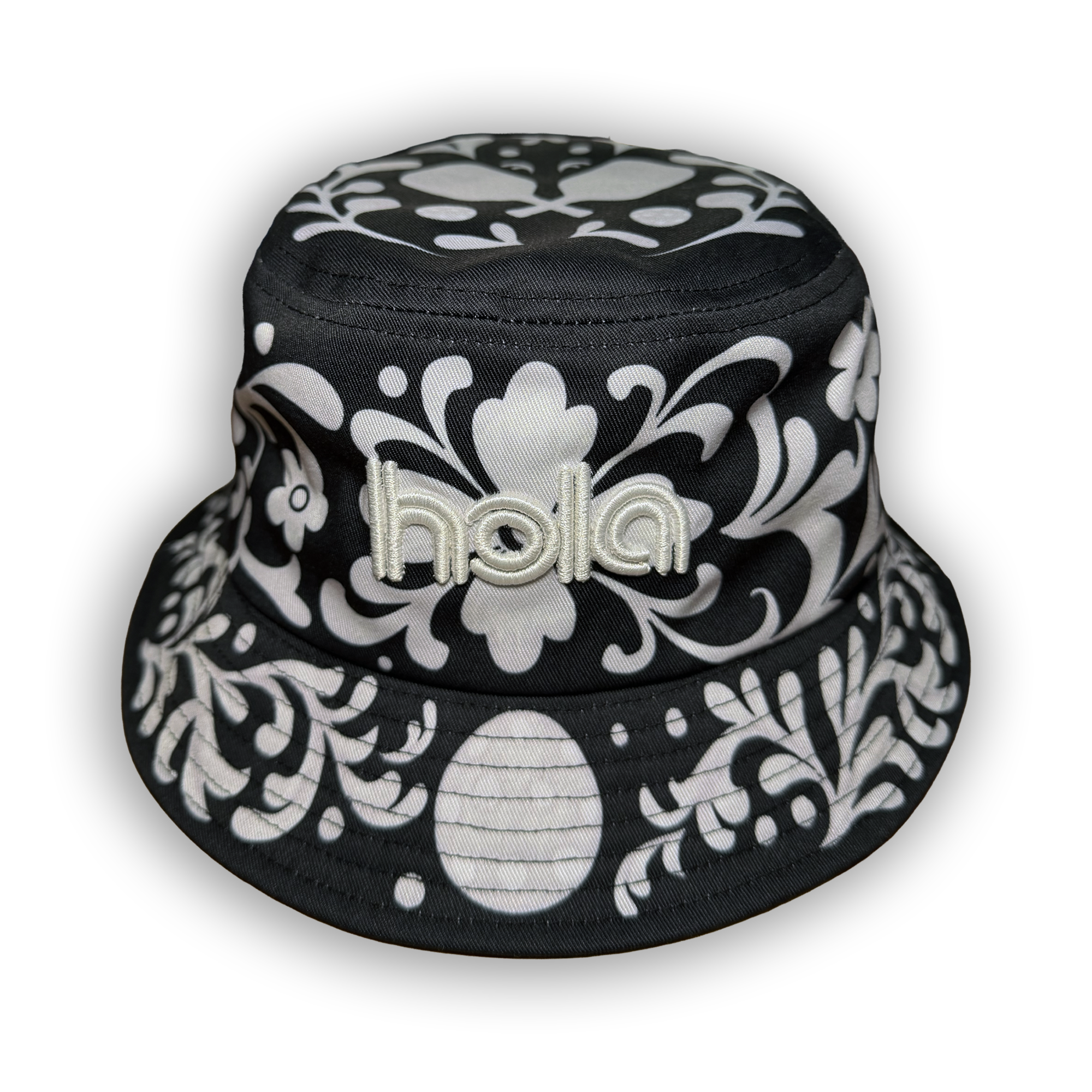 Hola Black Talavera Bucket Hat