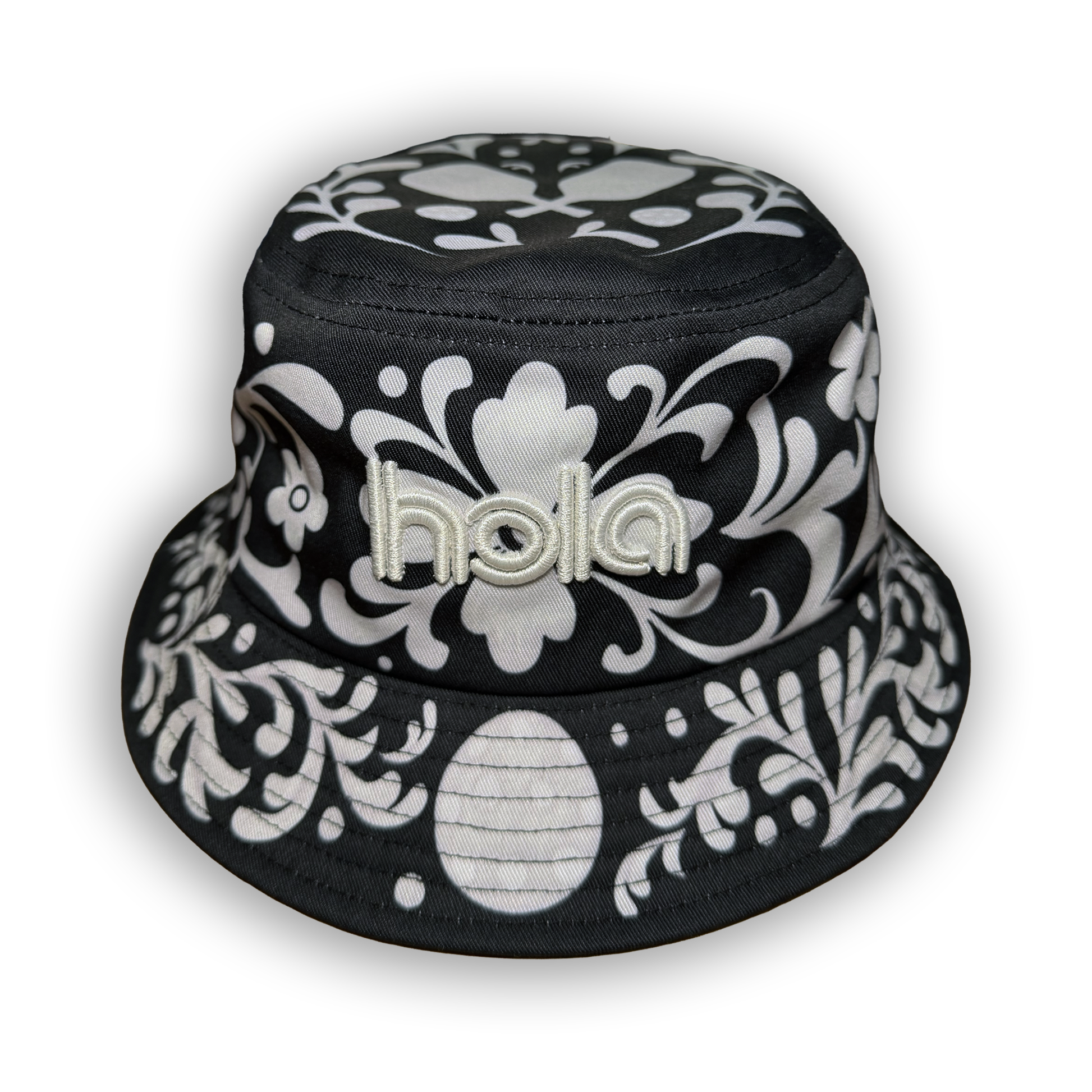 Hola Black Talavera Bucket Hat